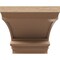 Ekena Millwork 9"W x 18"D x 9"H Wide Diane Rough Cedar Woodgrain TimberThane Corbel, Primed Tan CORUR09X18X09DIARCPR - alternate 4